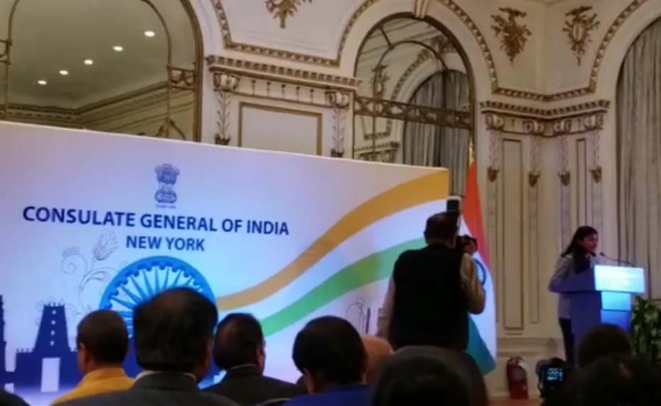 Janani’s speech at the Consulate General of India