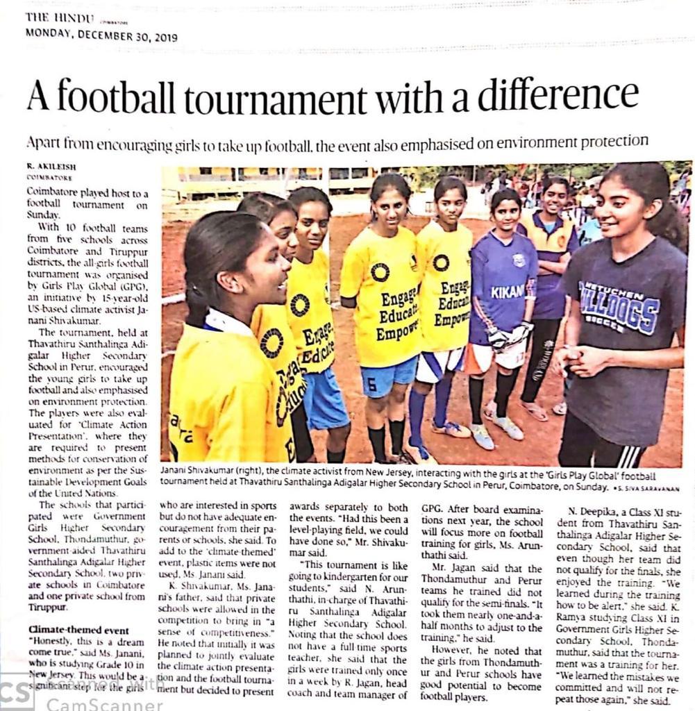 A football tournament with a difference